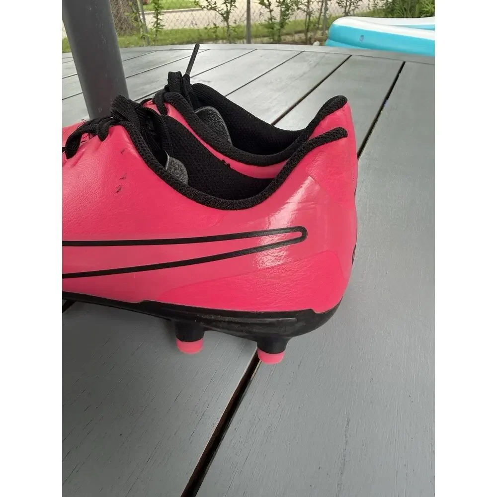 nike tiempo club fg kids youth size 3Y shoes pink athletic soccer cleats